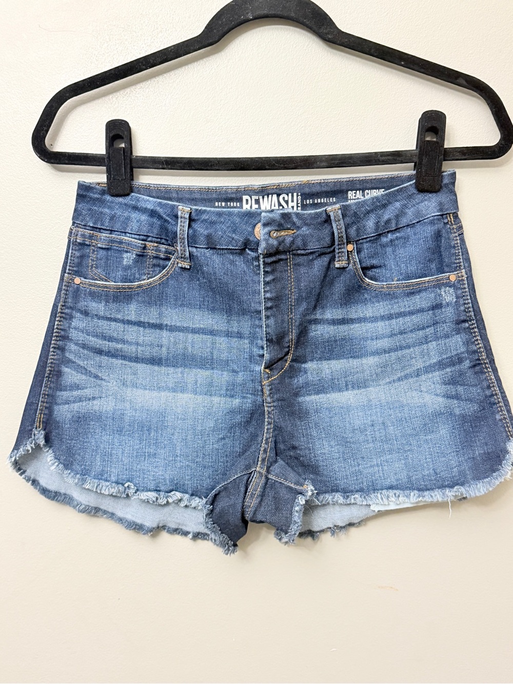 Rewash Women's Light Blue Distressed Denim Cutoff Shorts size 5